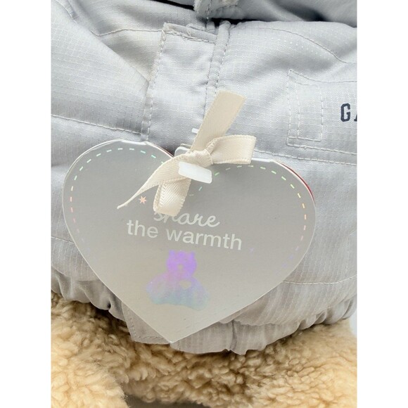 Baby Gap Brannan Baby Bear In Gray Winter Jacket Limited Edition 14” Plush Toy - Picture 9 of 14
